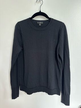 J. Crew Women's Black Crewneck Sweater